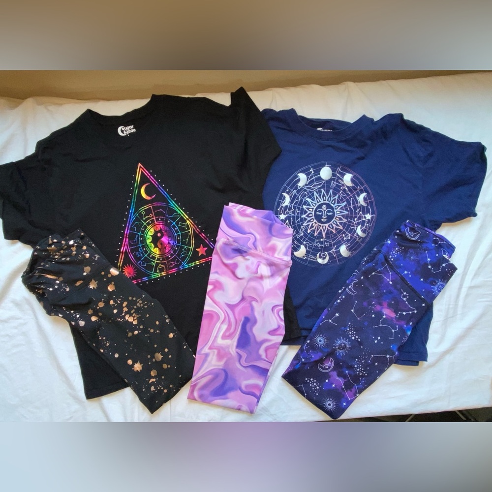 Sugar & Jade T/leggings lot
